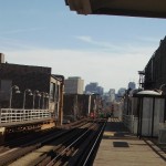 Damen Ave. el station looking east