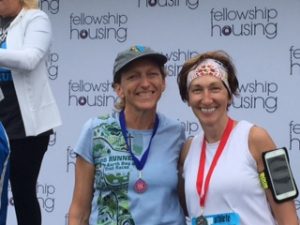 With Dawn, one of my running buddies, at last year's FH 5K